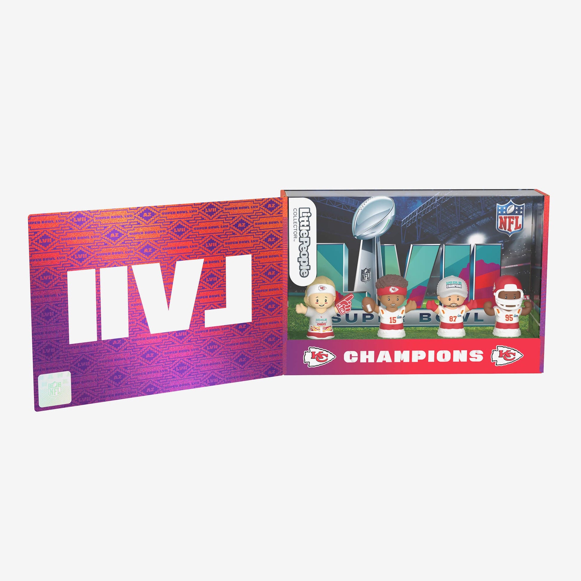Little People Collector Super Bowl LVII Champions Set Kansas City Chiefs - Bộ Mô Hình Figure NFL - Mattel - Hình ảnh bổ sung 9