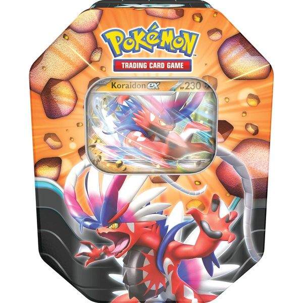Thẻ bài Pokemon TCG Slashing Legends Tin 4 Pack - Koraidon ex