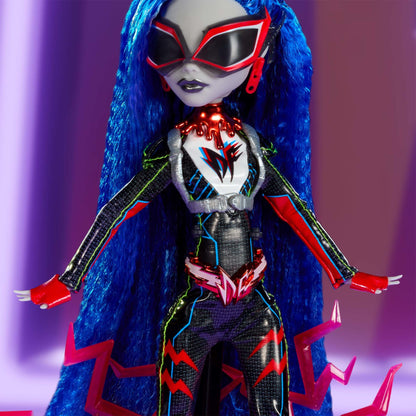 Monster High Deadfast Ghoulia Yelps Doll - Búp bê Sưu tầm Phiên bản Siêu anh hùng - Mattel HRP95 - Góc nhìn khác 3