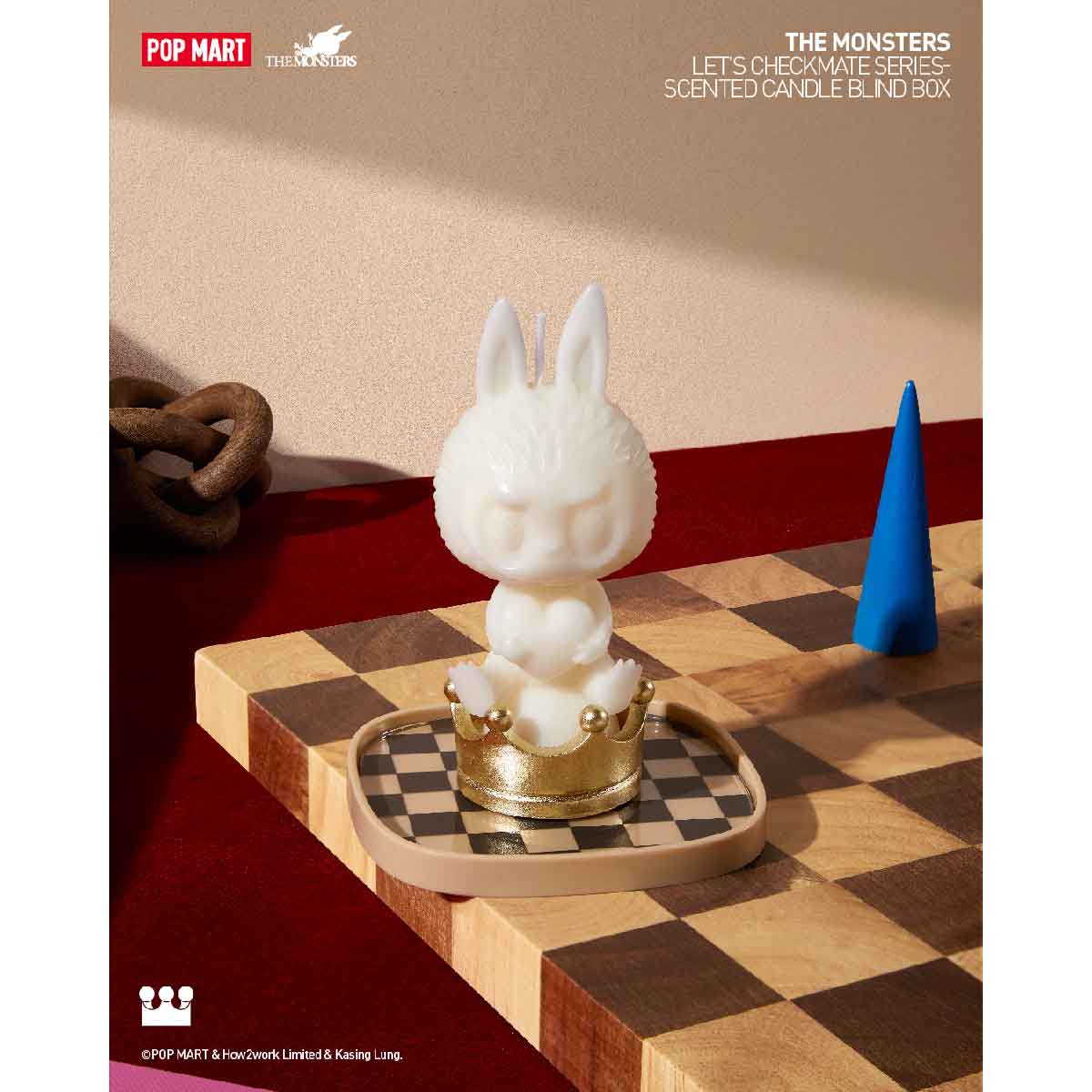 The Monsters Let's Checkmate Series Blind Box Scented Candle - Nến thơm mô hình Labubu - POP MART