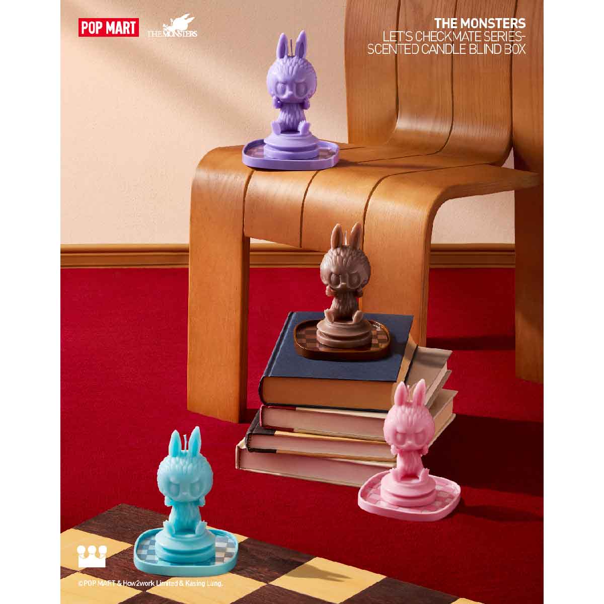 The Monsters Let's Checkmate Series Blind Box Scented Candle - Nến thơm mô hình Labubu - POP MART