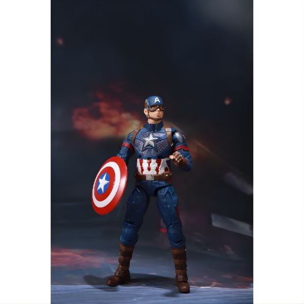 Mô hình Marvel - New Captain America with Plastic Holder - ZD Toys - ZM31