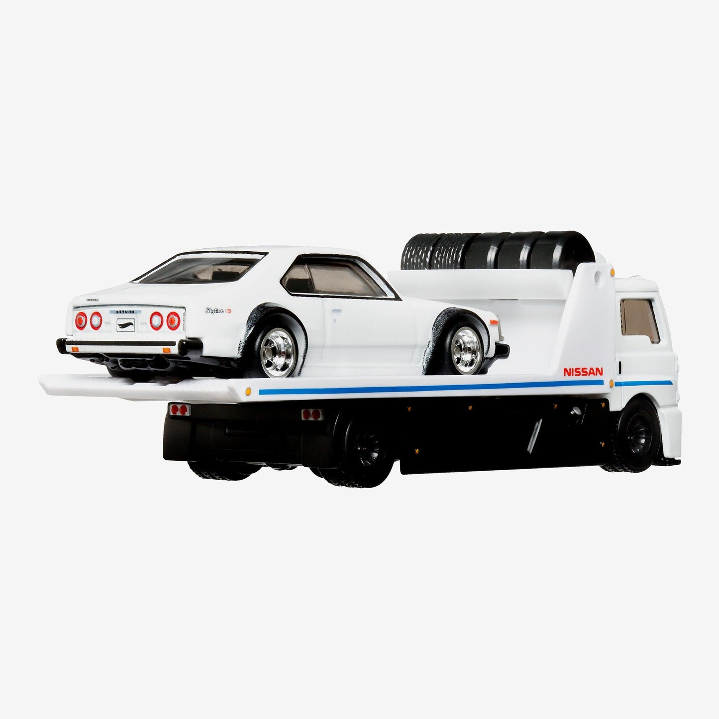 Hot Wheels Premium Collector Set, 3 Nissan Skyline Cars & 1 Transporter - Bộ 4 Xe Mô Hình Nissan Skyline Cao Cấp Hot Wheels -