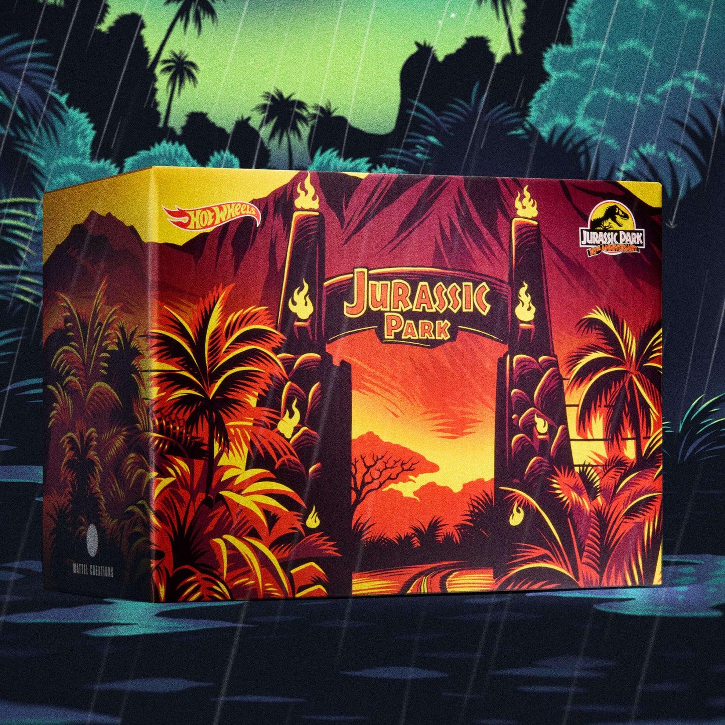 Hot Wheels Jurassic Park Jeep Wrangler & Dr. Ian Malcolm - Mô Hình Xe Sắt & Nhân Vật Sưu Tầm Mattel - Hình ảnh bổ sung 7
