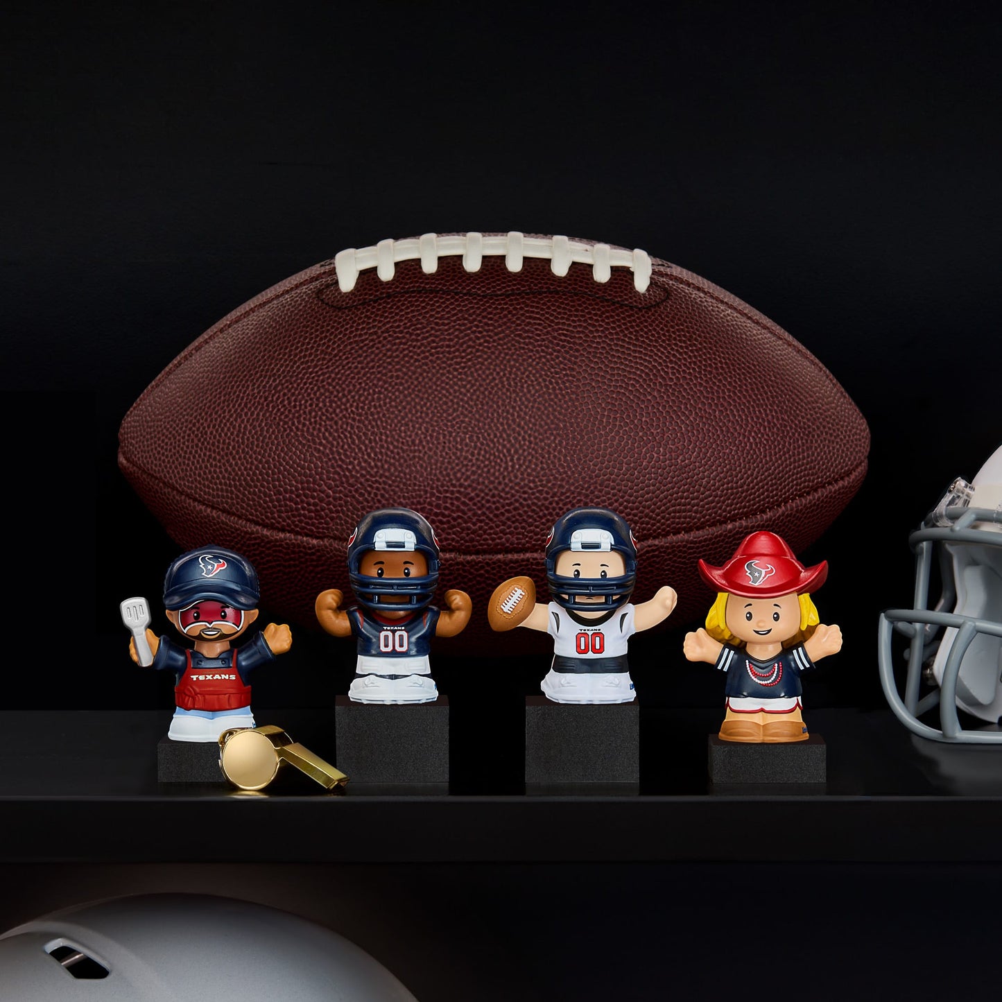 Little People Collector x NFL Houston Texans Set - Bộ Mô Hình Đồ Chơi Sưu Tầm Thể Thao - Mattel - Hình ảnh chi tiết 2