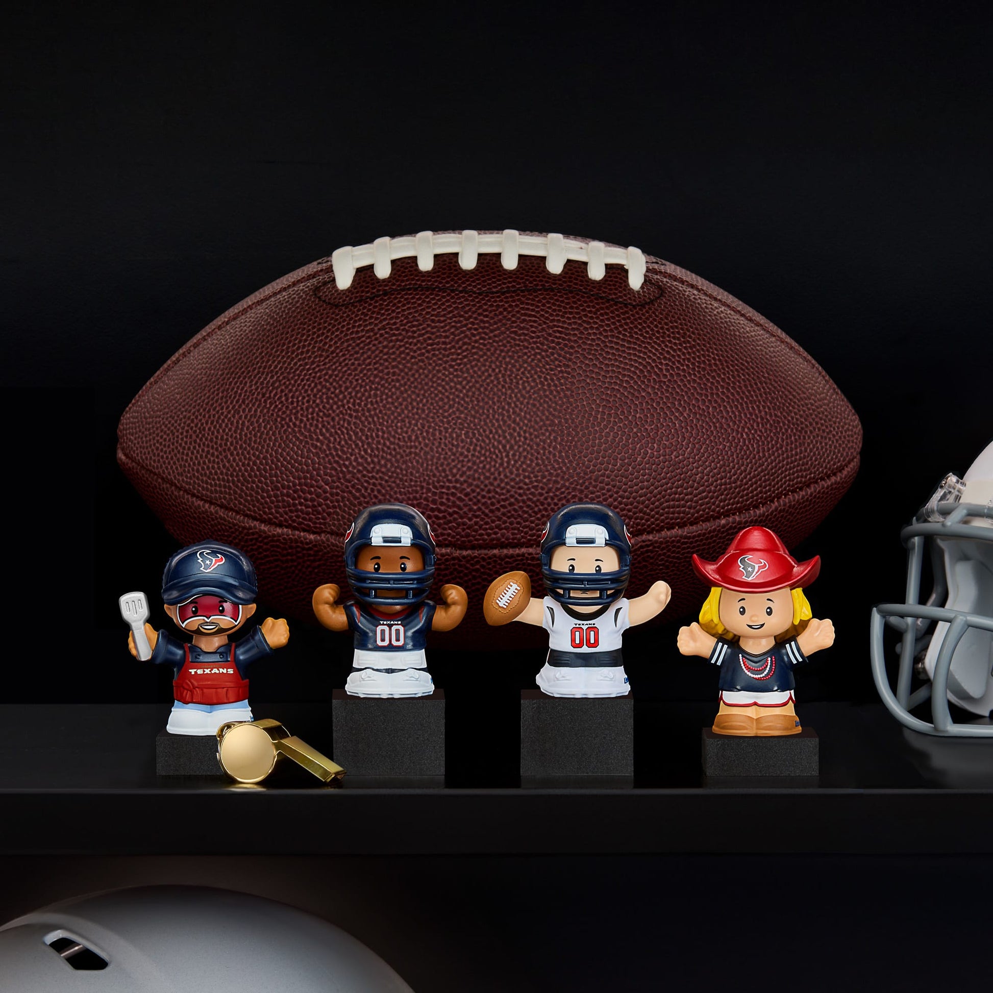 Little People Collector x NFL Houston Texans Set - Bộ Mô Hình Đồ Chơi Sưu Tầm Thể Thao - Mattel - Hình ảnh chi tiết 2