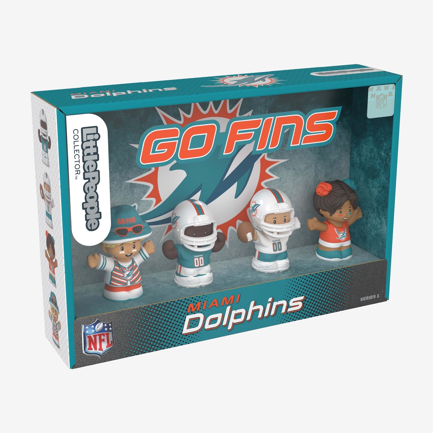 Little People Collector x NFL Miami Dolphins Set - Bộ Mô Hình Nhân Vật Sưu Tầm - Mattel Little People Collector - ảnh 2 - Fig