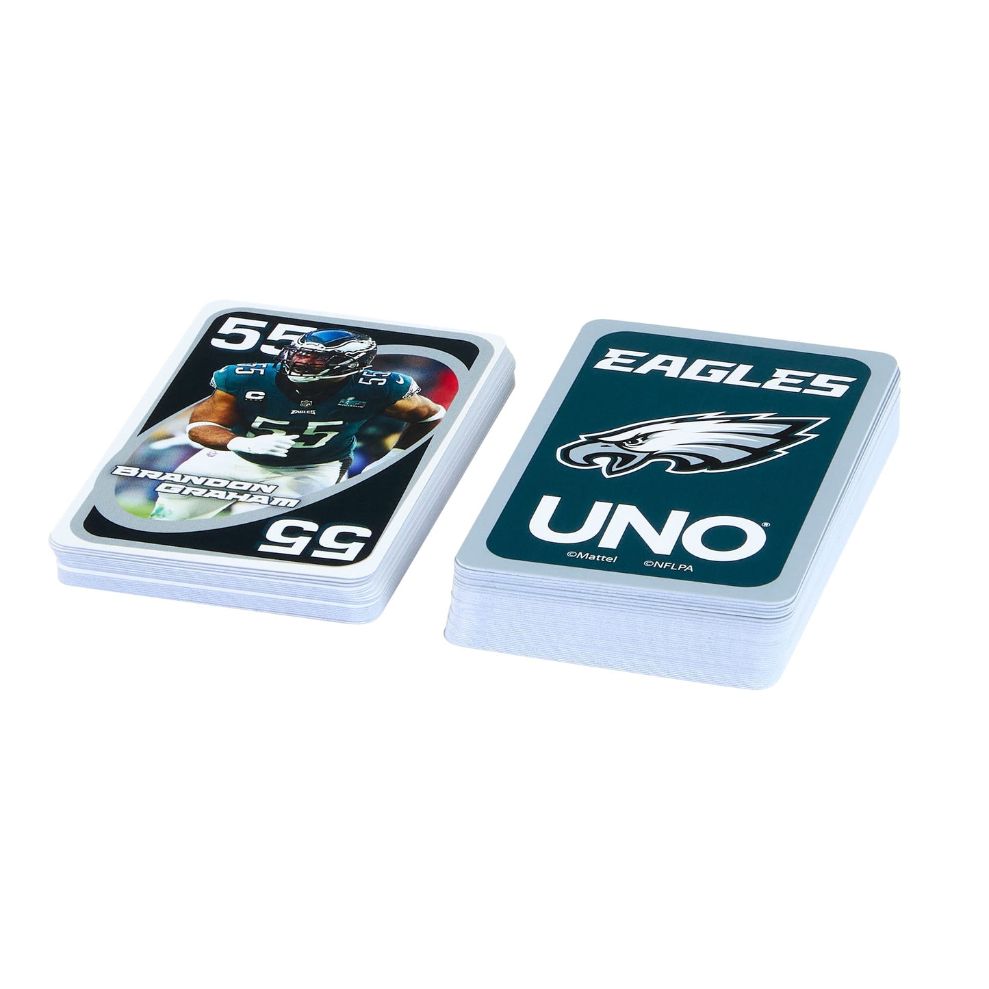UNO Fandom NFL Philadelphia Eagles Game Deck - Bộ Bài Thẻ Bài Thể Thao - Mattel - Hình ảnh bổ sung 5