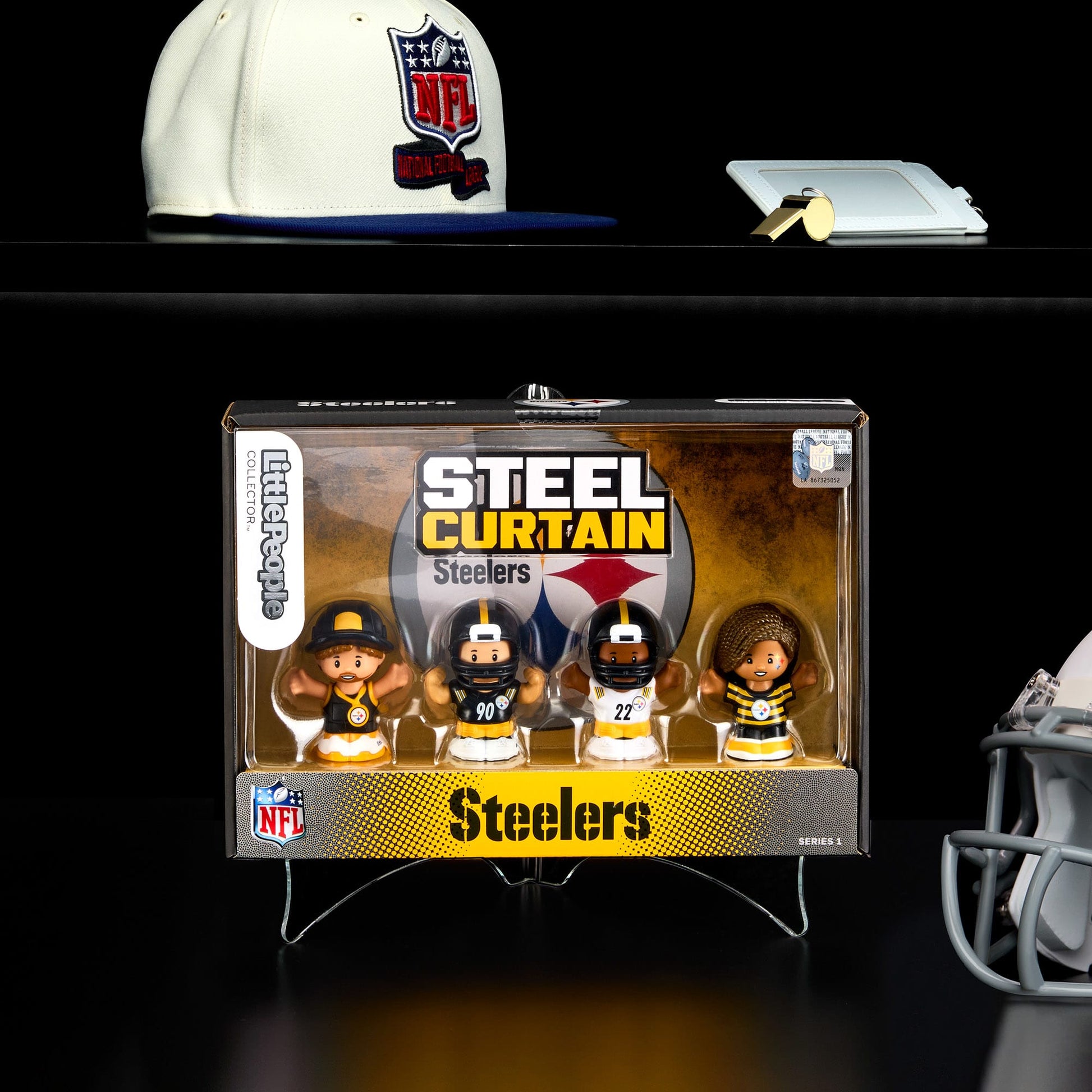 Little People Collector x NFL Pittsburgh Steelers Set - Bộ Mô Hình Sưu Tập NFL - Mattel - Hình ảnh sản phẩm