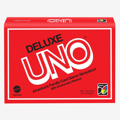 UNO Deluxe Retro - Thẻ Bài Board Game Phiên Bản Kỷ Niệm 50 Năm Mattel HGL63 - Hình ảnh sản phẩm