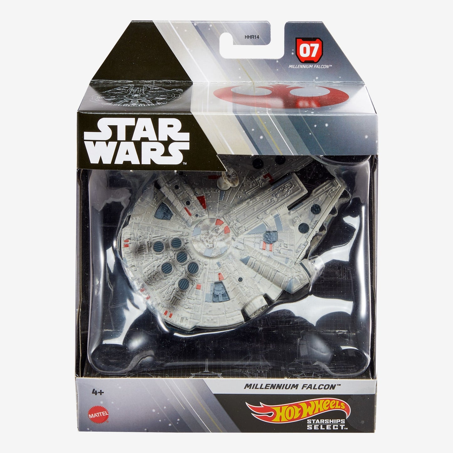 Hot Wheels Star Wars Starships Select Millenium Falcon Vehicle - Mô hình tàu vũ trụ cao cấp - Mattel HHR22 - Hình ảnh sản phẩm