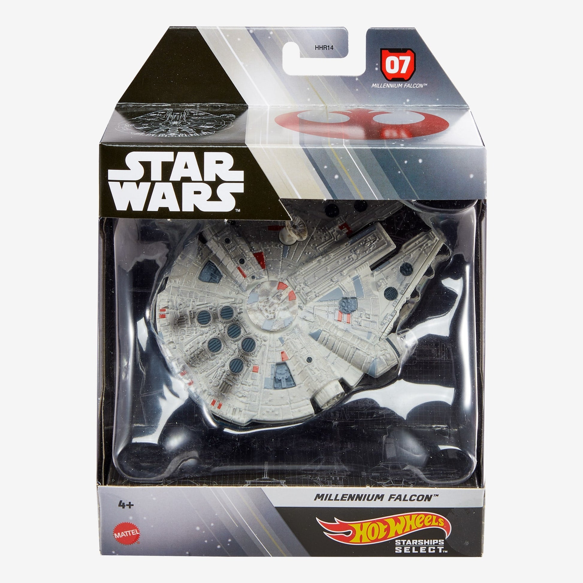 Hot Wheels Star Wars Starships Select Millenium Falcon Vehicle - Mô hình tàu vũ trụ cao cấp - Mattel HHR22 - Hình ảnh sản phẩm