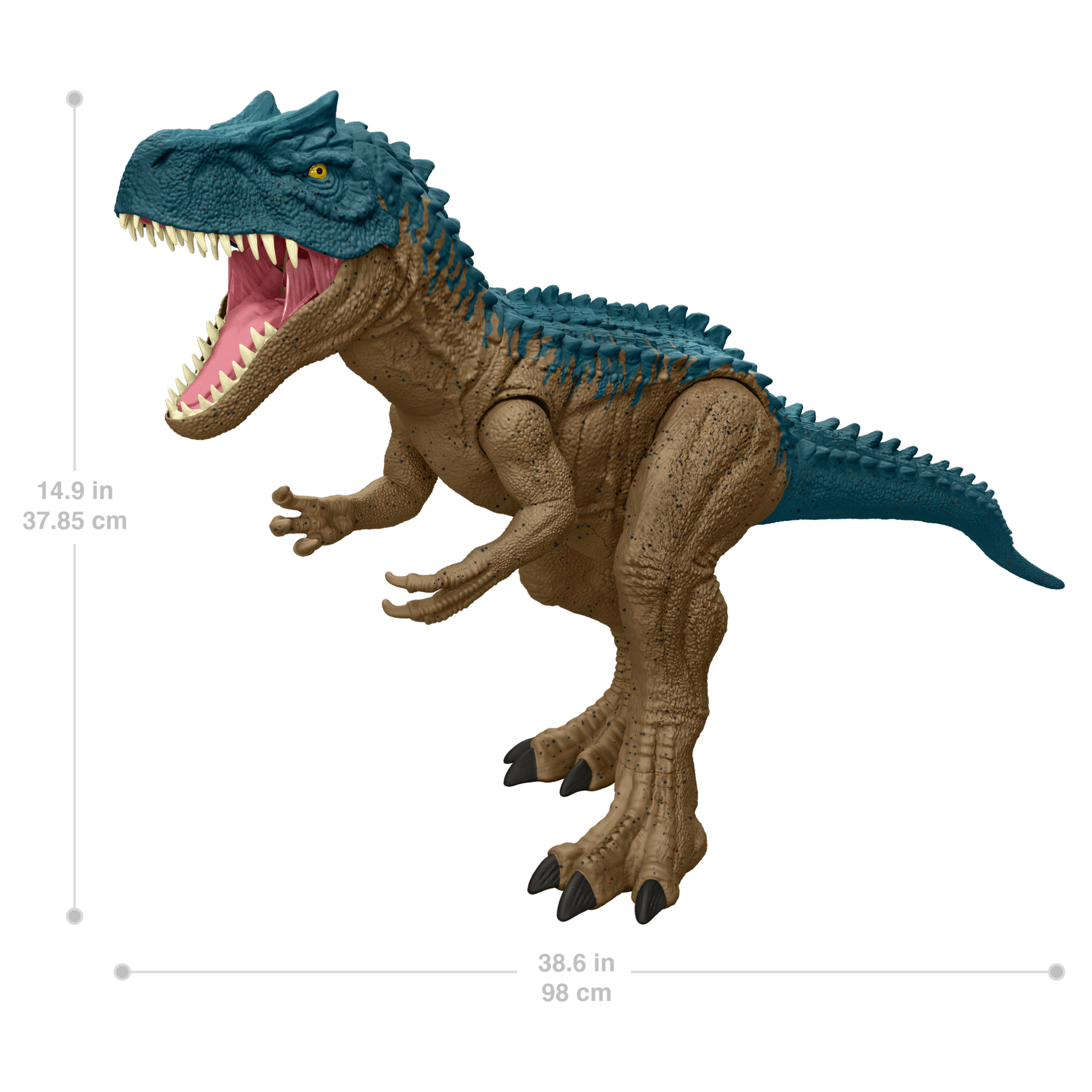 Jurassic World Super Colossal Allosaurus Dinosaur Action Figure - Mô Hình Khủng Long Siêu Khổng Lồ Mattel HRX53 - Hình ảnh bổ sung 5