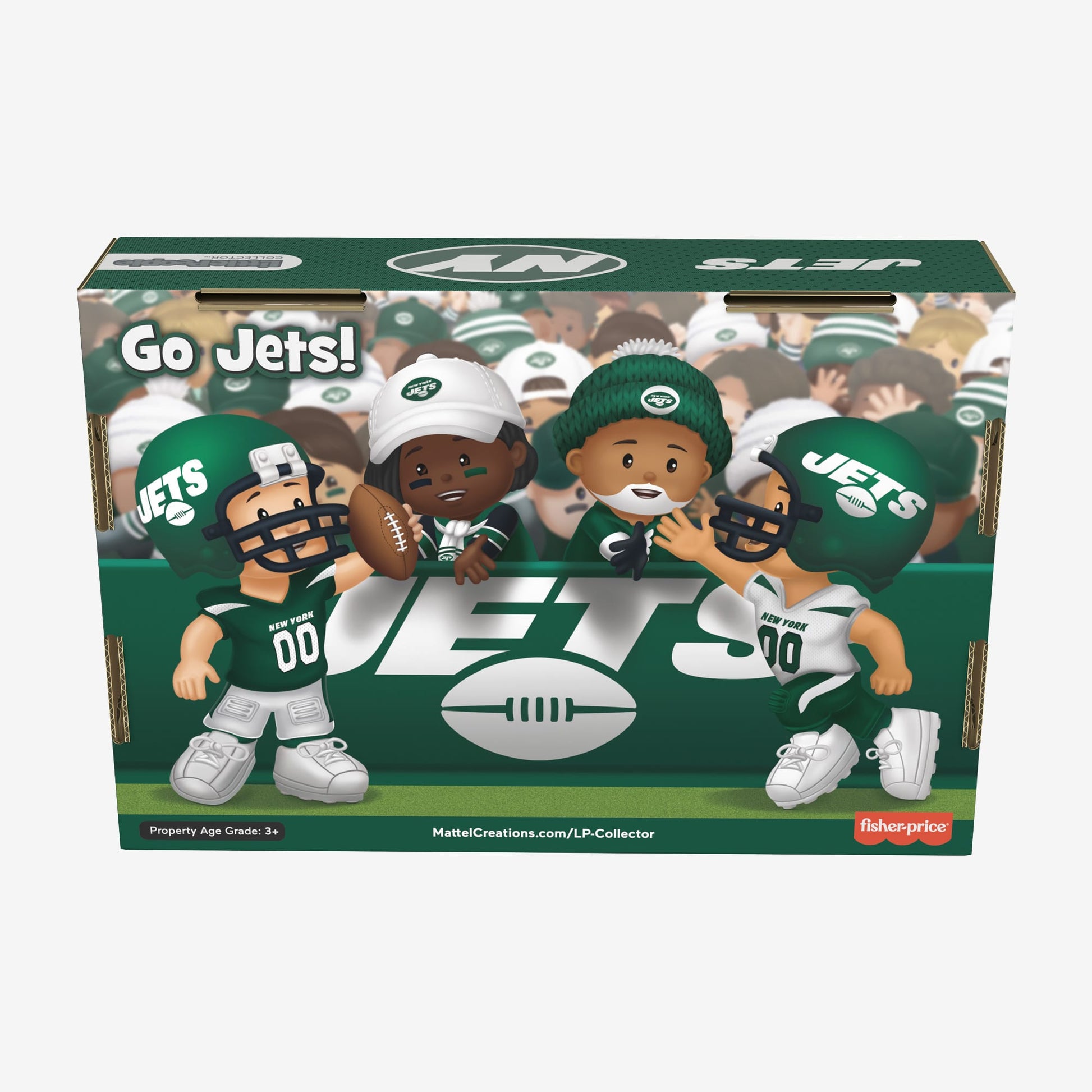 Little People Collector x NFL New York Jets Set - Bộ Mô Hình Nhân Vật Sưu Tầm - Mattel HND14 Mattel - ảnh 3 - Action Figure S