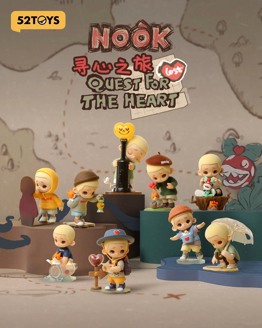 Nook Quest For The Heart Blind Box Series | Mô Hình Art Toy Chính Hãng | 52 Toys - Hình ảnh sản phẩm