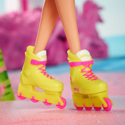 Barbie in Inline Skating Outfit – Barbie The Movie - Búp bê Sưu tầm Patin Neon - Mattel Mattel - ảnh 1 - Collectible Doll