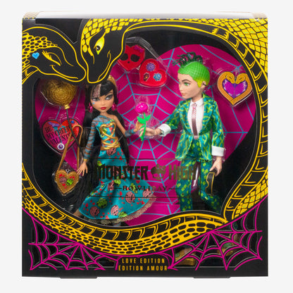 Monster High Cleo and Deuce Howliday Love Edition 2 Pack - Bộ 2 Búp Bê Sưu Tầm Phiên Bản Lễ Tình Nhân Mattel - Hình ảnh chi tiết 2