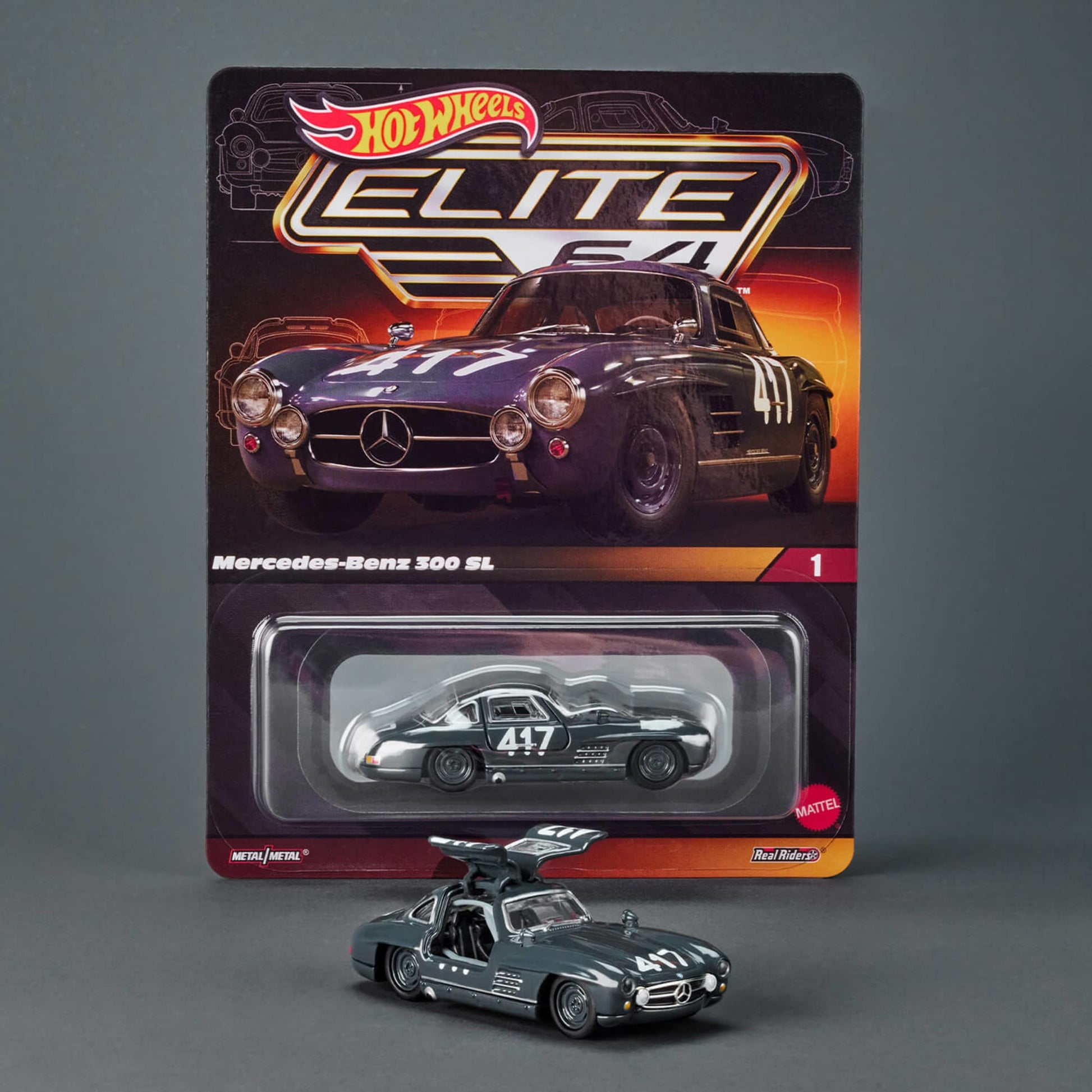 HWC Elite 64 Series Mercedes-Benz 300 SL Mô Hình Xe Đua Cao Cấp 1:64 Hot Wheels - Hình ảnh chi tiết 2