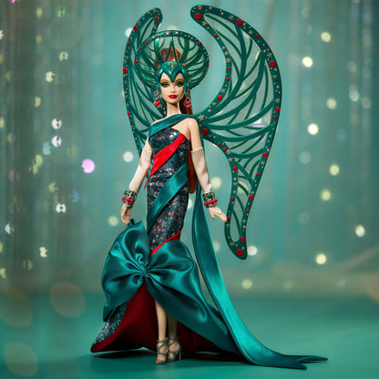 Bob Mackie Holiday Angel Barbie Doll - Búp Bê Barbie Sưu Tầm Cao Cấp - Barbie Signature HRM70 - Hình ảnh bổ sung 9
