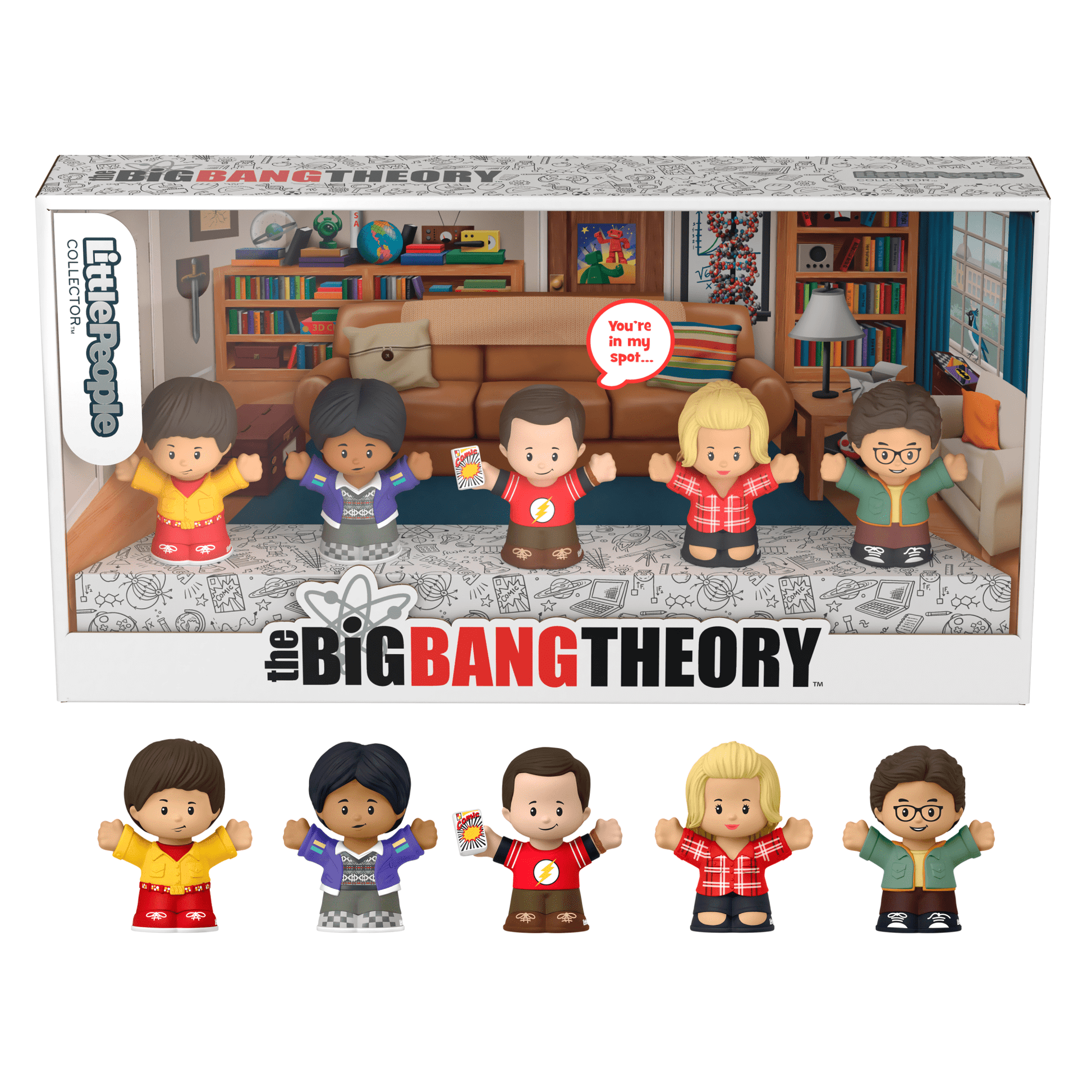 Little People Collector The Big Bang Theory TV Show Special Edition Set - Bộ Mô Hình Nhân Vật Sưu Tầm - Fisher-Price - Hình ảnh sản phẩm