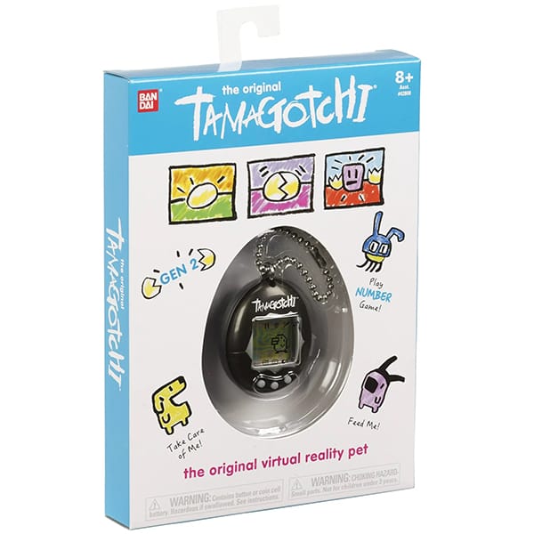 Máy nuôi thú ảo Original Tamagotchi - Black with Silver P2