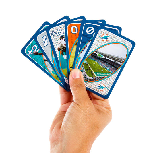 UNO Fandom NFL Miami Dolphins Game Deck - Bộ Bài UNO Bóng Bầu Dục - Mattel - Hình ảnh chi tiết 2