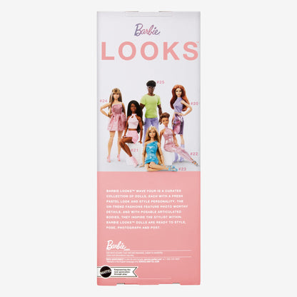 Barbie Looks Doll #22 (Petite, Short Auburn Hair) Búp bê khớp linh hoạt Barbie Signature Mattel HRM14 Mattel - ảnh 8 - Collec