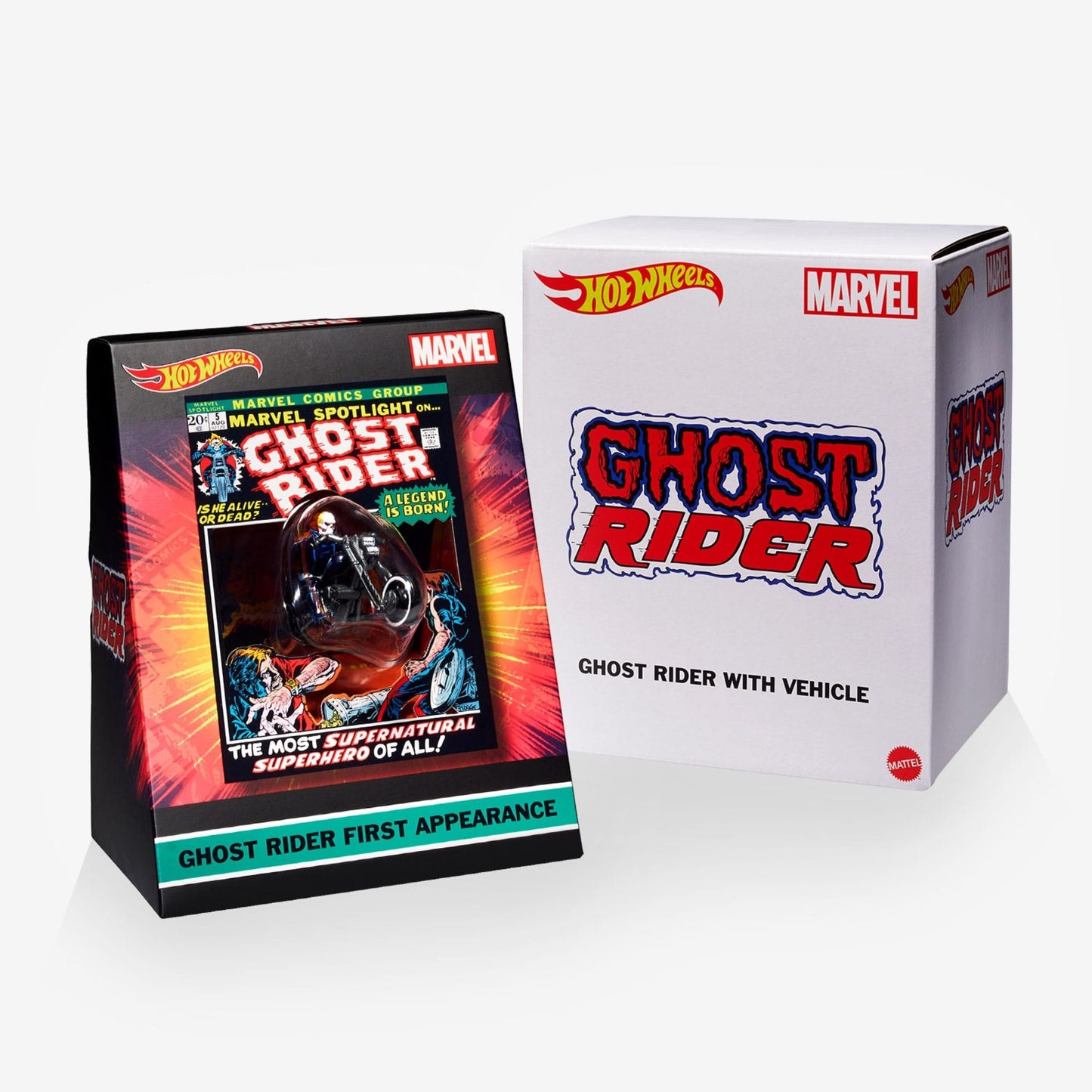 Hot Wheels MARVEL Ghost Rider Motorcycle & Figure Collectible - Mô hình Xe Mô tô và Nhân vật Sưu tầm - Mattel Mattel - ảnh 6 