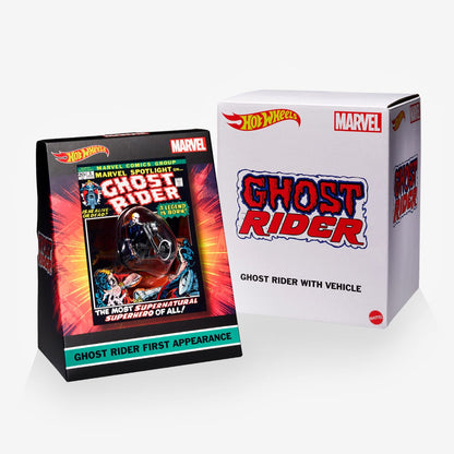Hot Wheels MARVEL Ghost Rider Motorcycle & Figure Collectible - Mô hình Xe Mô tô và Nhân vật Sưu tầm - Mattel Mattel - ảnh 6 