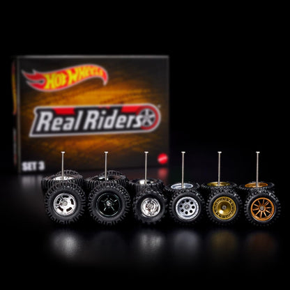 RLC Exclusive Real Riders Wheels Pack - Set 3 - Bộ Phụ Kiện Bánh Xe Địa Hình Hot Wheels HGK89 - Hình ảnh sản phẩm