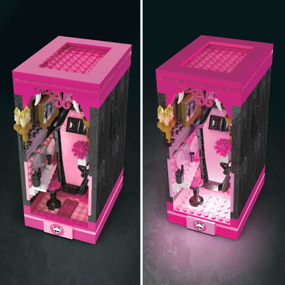 MEGA Monster High Draculaura's Boo-k Crypt Building Toy Kit - Bộ Đồ Chơi Lắp Ráp Hầm Mộ Bí Ẩn - Mattel HXJ88