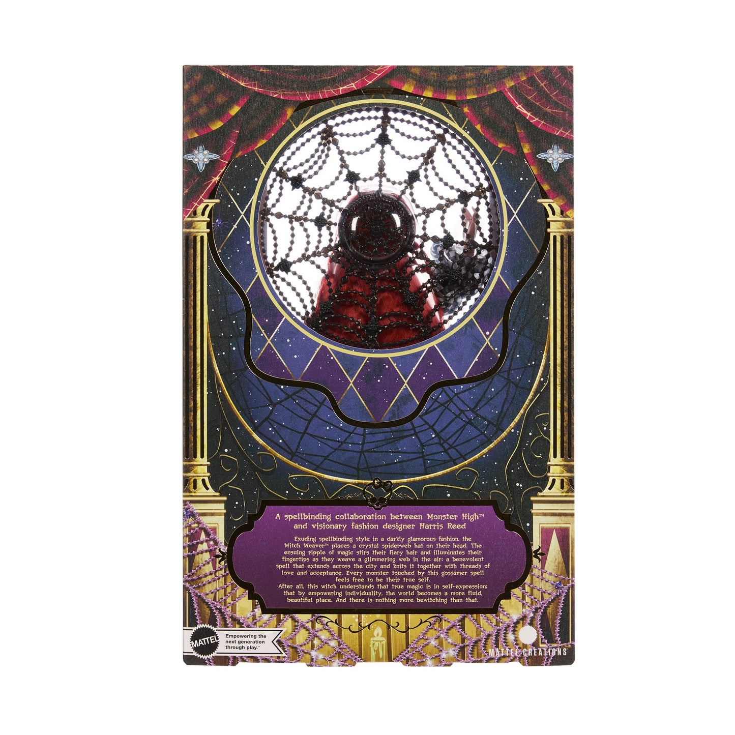 Monster High Witch Weaver Harris Reed Doll - Búp Bê Thời Trang Sưu Tầm - Mattel Creations