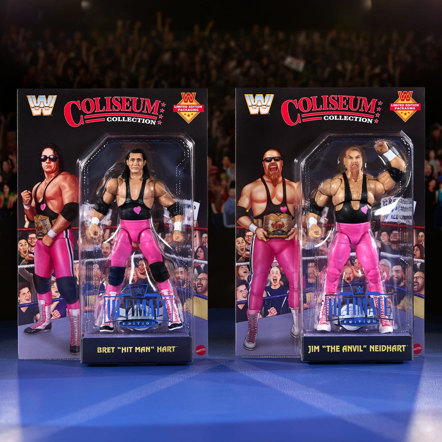 WWE Coliseum Collection Hart Foundation Action Figure 2-Pack - Bộ 2 Mô Hình Đồ Chơi Sưu Tầm - Mattel HVK93 - Hình ảnh bổ sung 5
