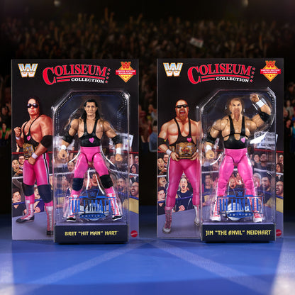 WWE Coliseum Collection Hart Foundation Action Figure 2-Pack - Bộ 2 Mô Hình Đồ Chơi Sưu Tầm - Mattel HVK93 - Hình ảnh bổ sung 5