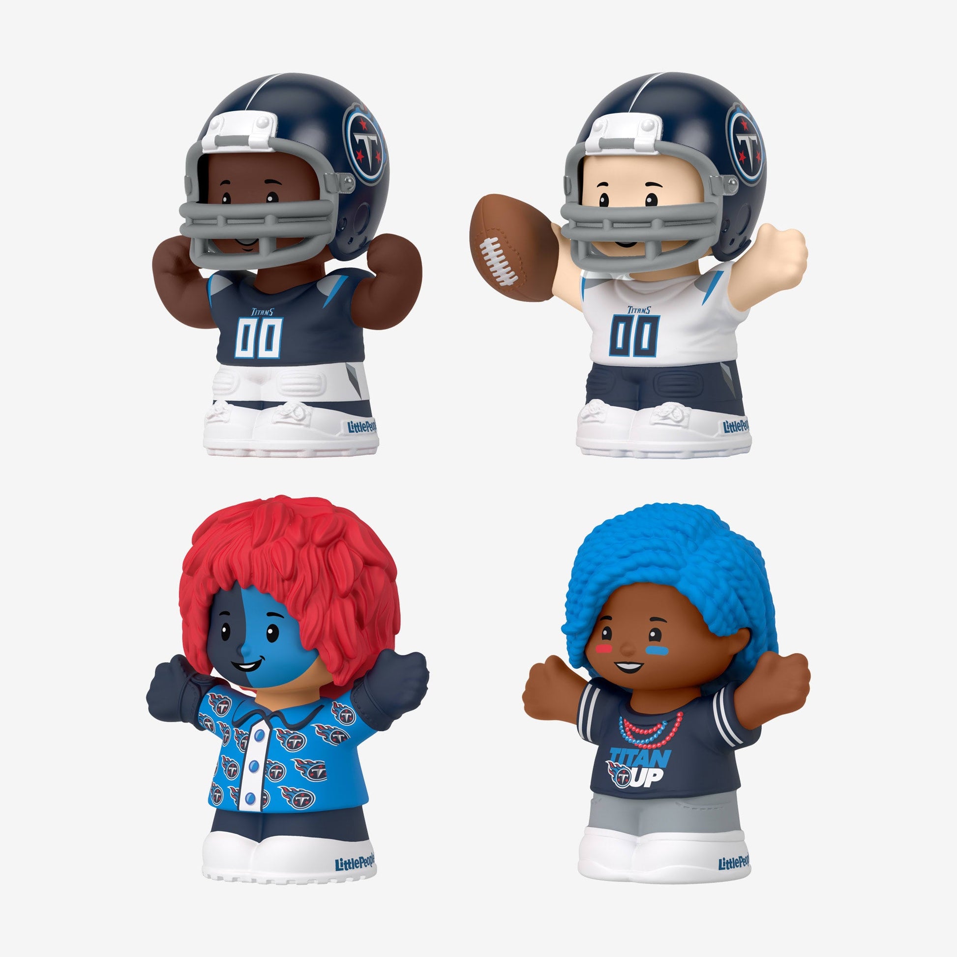 Little People Collector x NFL Tennessee Titans Set - Bộ 4 Mô Hình Nhân Vật Cầu Thủ & Cổ Động Viên Titans - Mattel Fisher-Price - Hình ảnh bổ sung 5