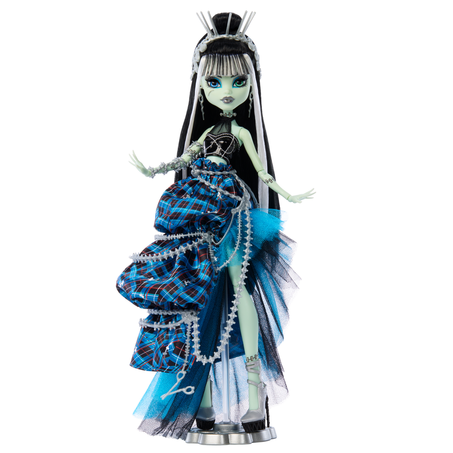 Monster High Stitched in Style Frankie Stein Doll - Búp Bê Thời Trang Sưu Tầm Cao Cấp Mattel HRL66 - Hình ảnh bổ sung 6