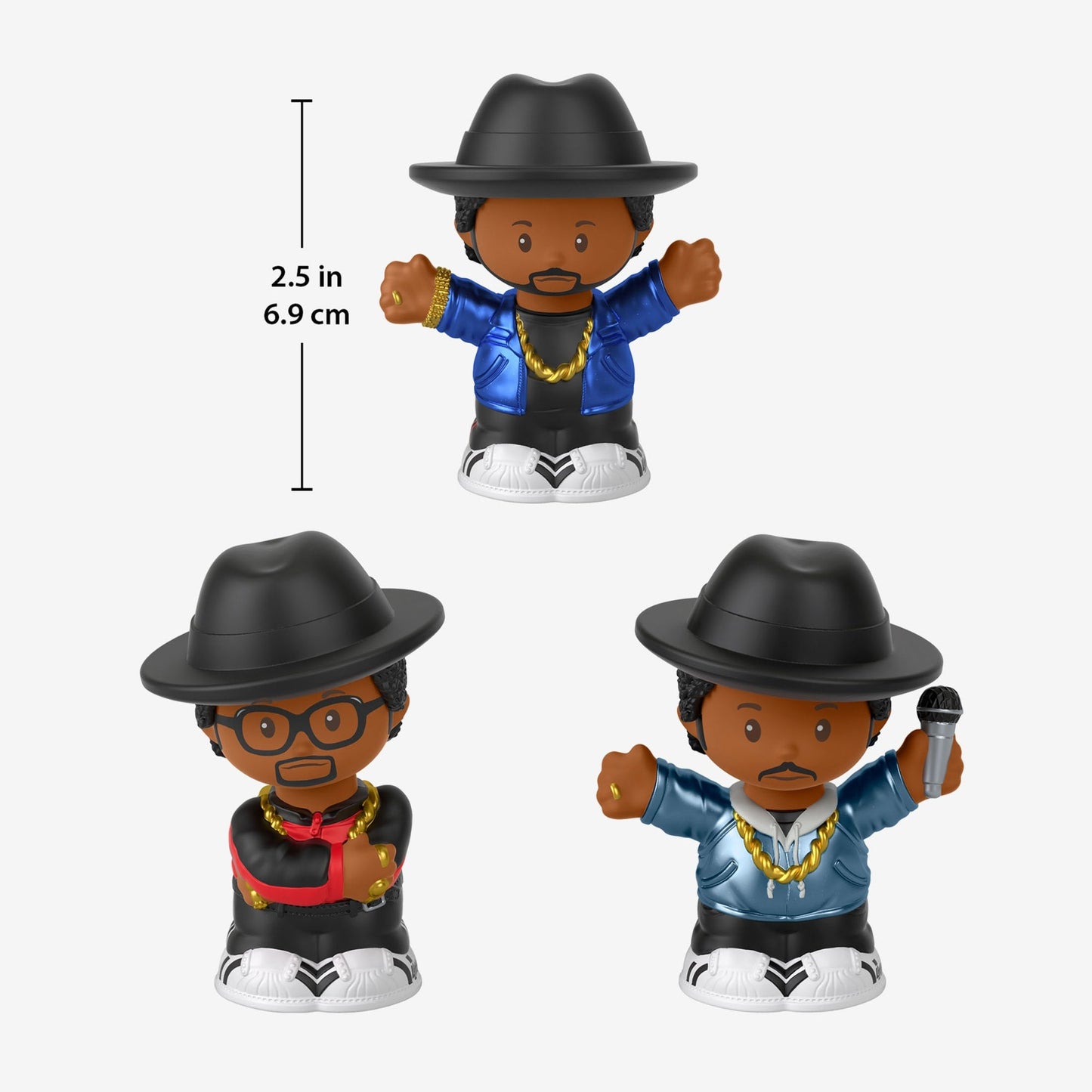 Little People Collector Run DMC Figures - Bộ 3 Mô Hình Hip Hop Sưu Tập - Fisher-Price Mattel - Hình ảnh bổ sung 5