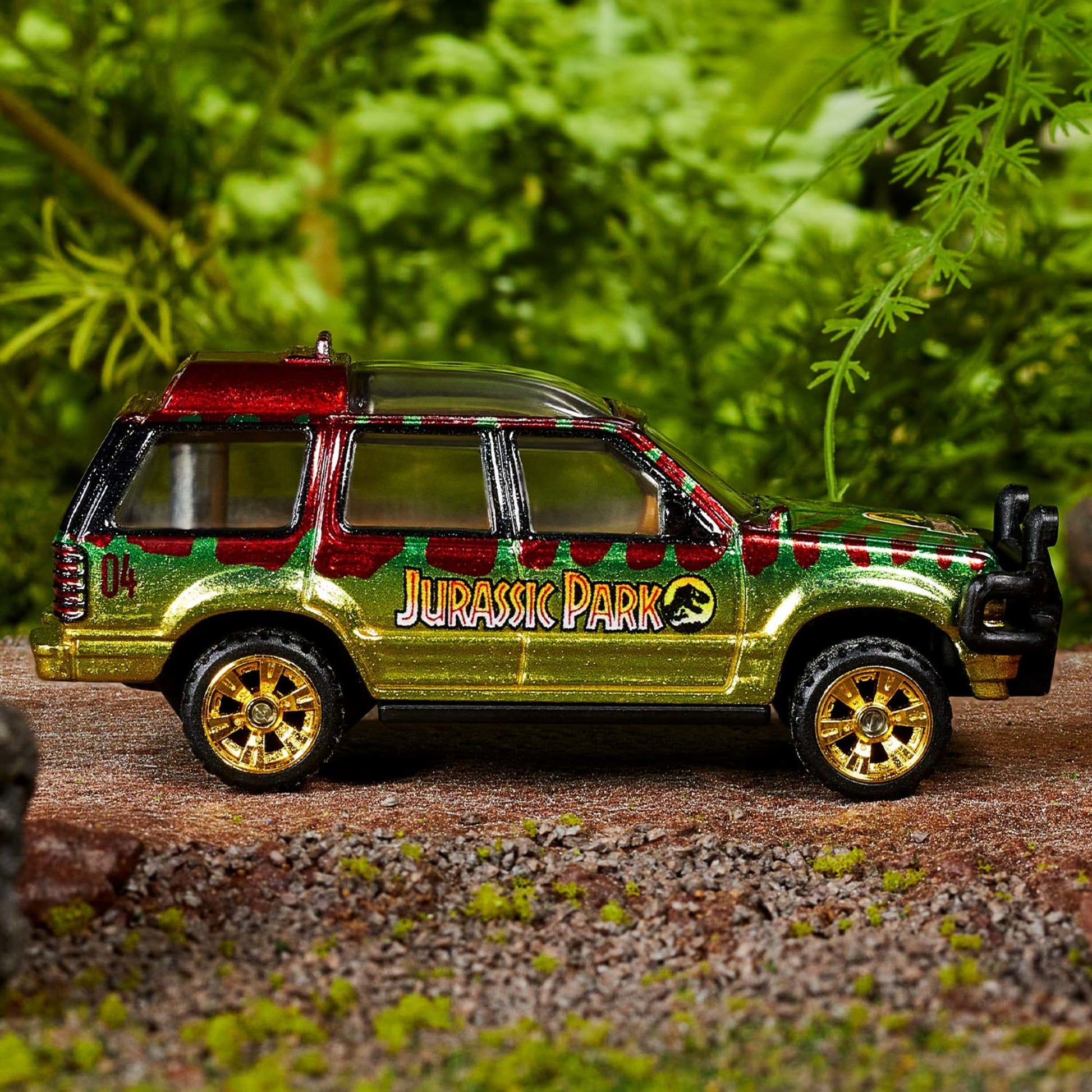 Matchbox 1993 Ford Explorer Jurassic Park - Mô Hình Xe 1:64 Sưu Tầm Cao Cấp - Mattel Creations - Góc nhìn khác 3
