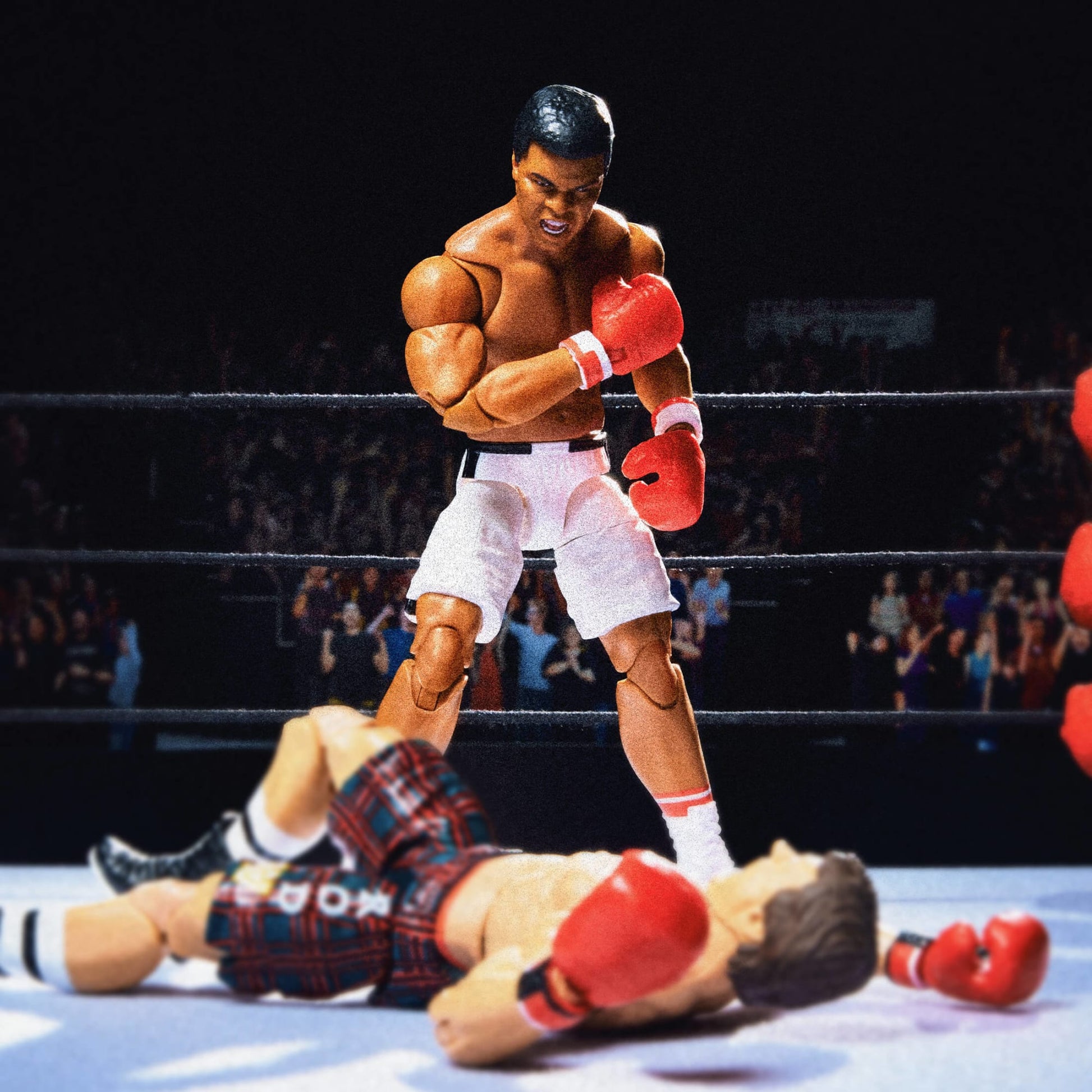 WWE Ultimate Edition Muhammad Ali Action Figure Set - Bộ Mô Hình Cao Cấp Mattel - Góc nhìn khác 3