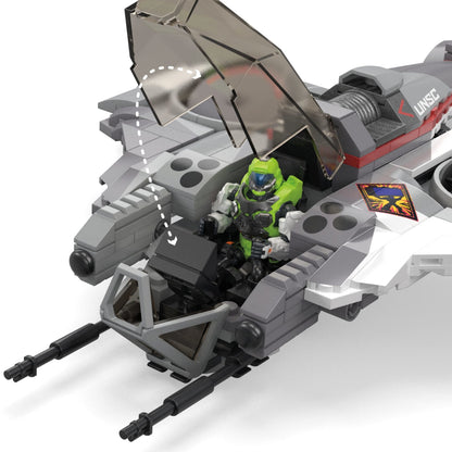 MEGA Halo UNSC Arctic Burn Wasp Building Toy Kit - Mô Hình Lắp Ráp Máy Bay Wasp - MEGA Mattel