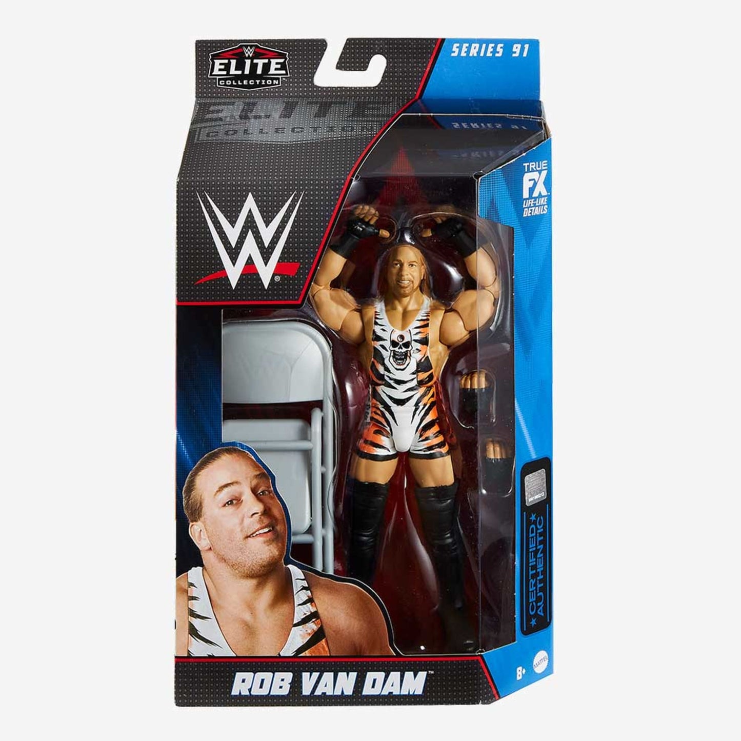 WWE Rob Van Dam Elite Collection Action Figure - Mô hình nhân vật WWE - Mattel HDF09 - Hình ảnh bổ sung 6