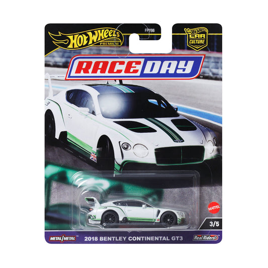 Hot Wheels Car Culture Circuit Legends 2018 Bentley Continental GT3 - Xe Mô Hình Tỷ Lệ 1:64 Mattel