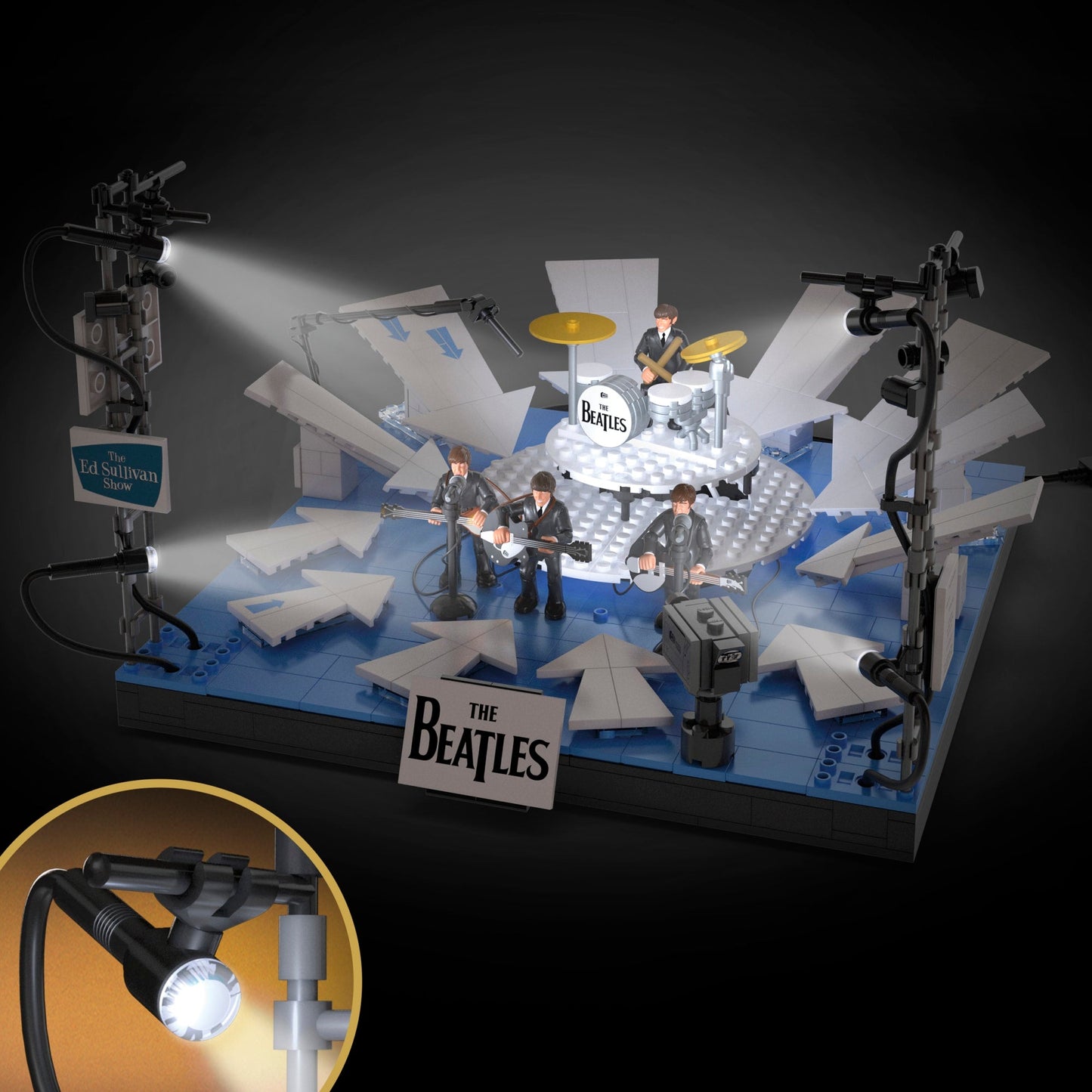 MEGA Showcase The Beatles 'Ladies and Gentlemen, The Beatles!' Building Toy Kit - Bộ Đồ Chơi Lắp Ráp Mô Hình Sân Khấu Sưu Tầm - Mattel