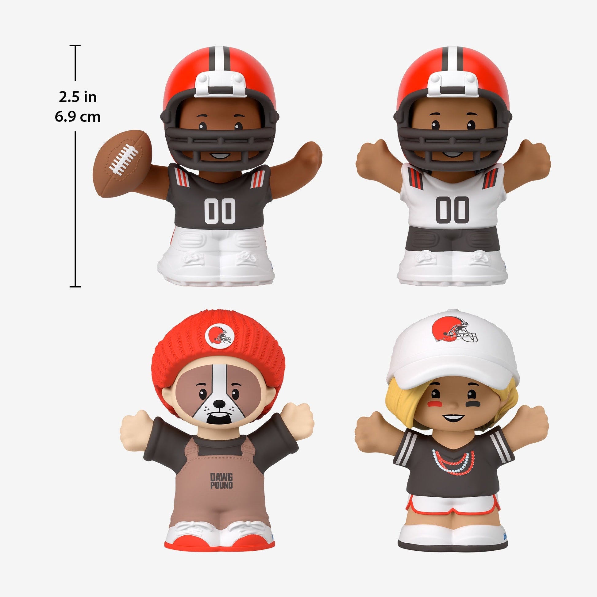 Little People Collector x NFL Cleveland Browns Set - Bộ Mô Hình Figure Sưu Tầm Mattel - Hình ảnh bổ sung 8