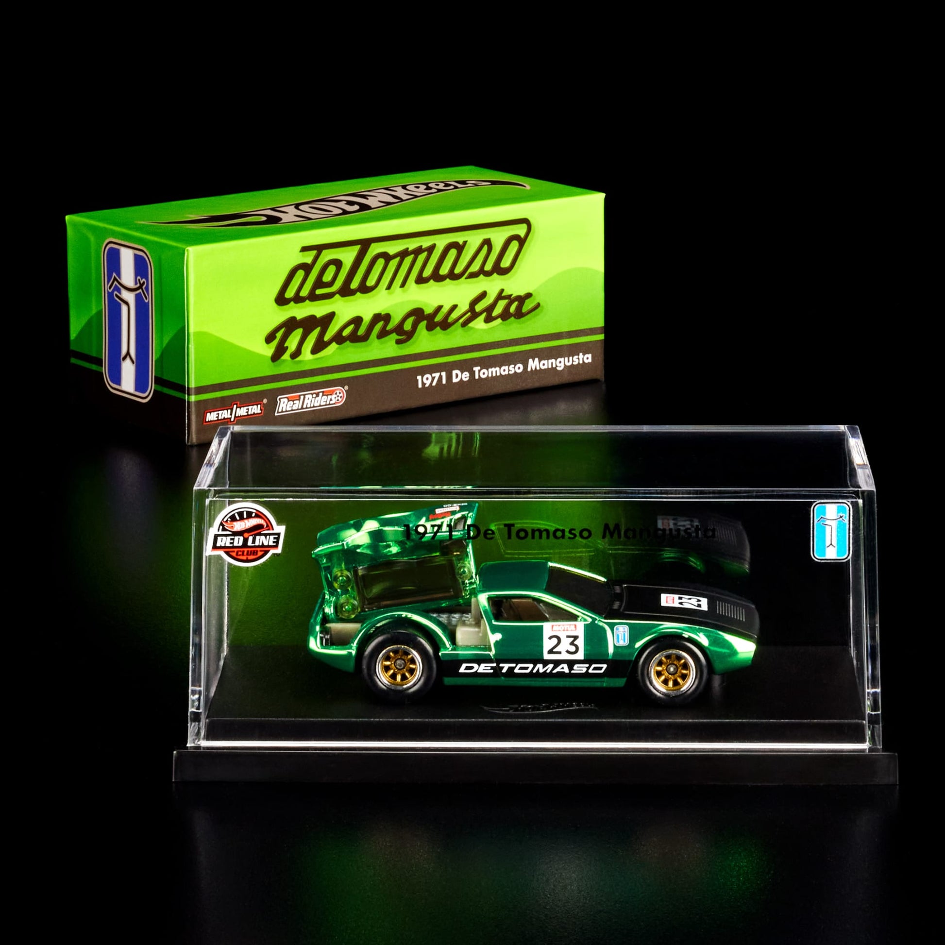 RLC Exclusive 1971 De Tomaso Mangusta - Mô hình xe kim loại 1:64 Hot Wheels Red Line Club Hot Wheels - ảnh 3 - Diecast Vehicl