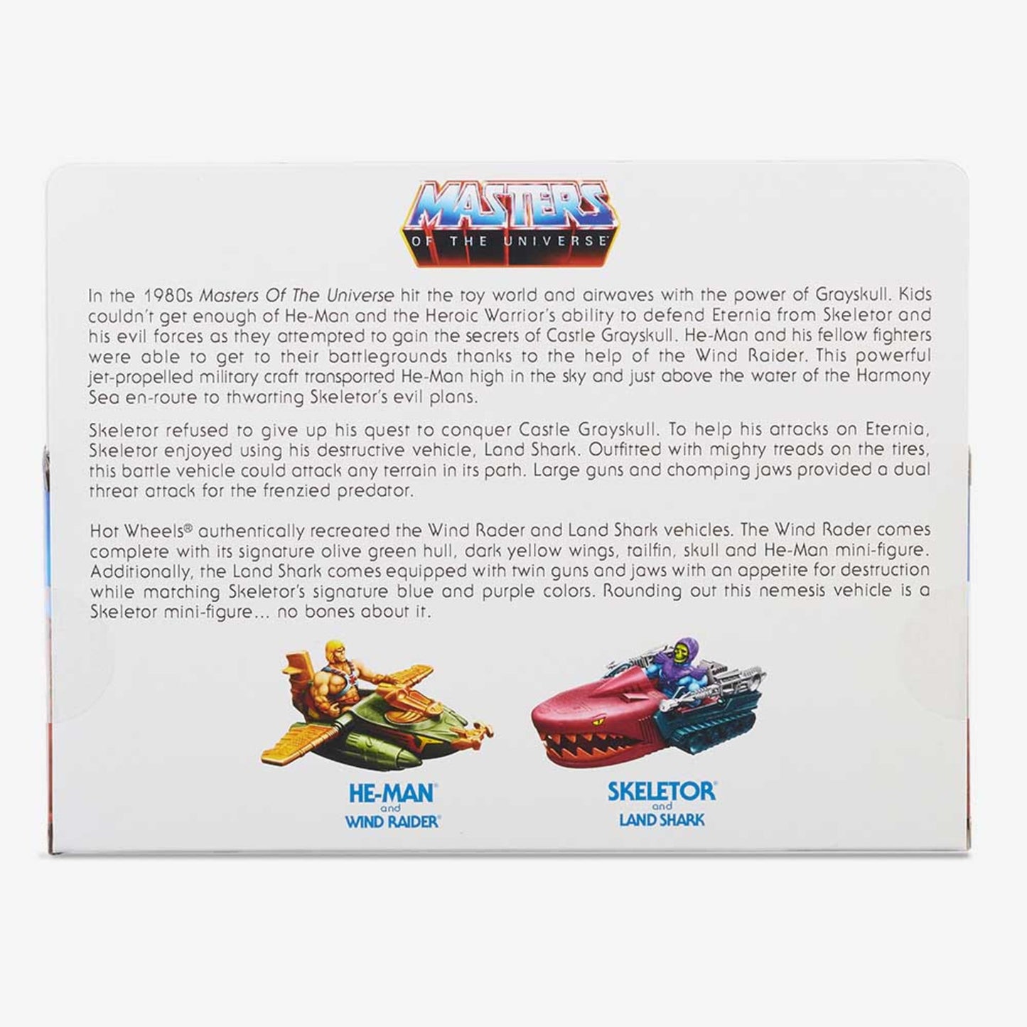 Hot Wheels Masters of the Universe Wind Raider vs. Land Shark Bộ Mô Hình Xe Đối Đầu He-Man vs Skeletor - Hot Wheels Hot Wheel