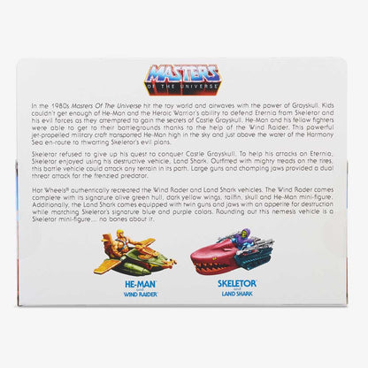 Hot Wheels Masters of the Universe Wind Raider vs. Land Shark Bộ Mô Hình Xe Đối Đầu He-Man vs Skeletor - Hot Wheels Hot Wheel