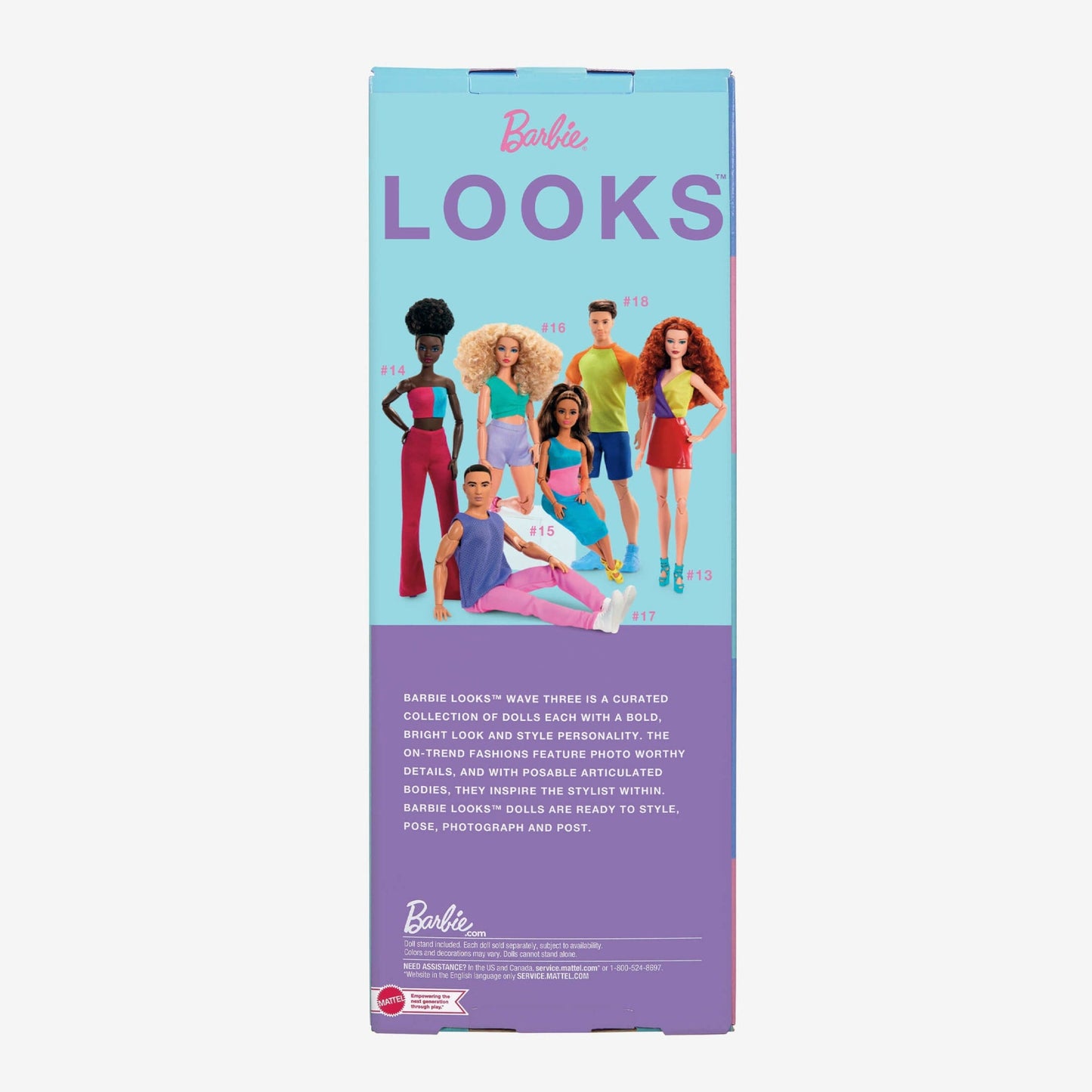 Barbie Looks Doll (Curvy, Curly Blonde Hair) - Búp bê sưu tầm Barbie Signature Mattel HJW83 Mattel - ảnh 3 - Búp bê sưu tầm