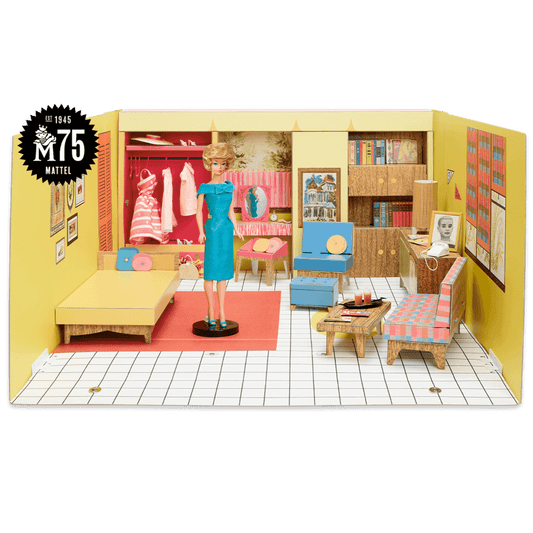 Barbie Dream House By Mattel, Inc. Doll, House and Accessories - Nhà Búp Bê Cổ Điển Kỷ Niệm 75 Năm Mattel Platinum Label - Hình ảnh sản phẩm
