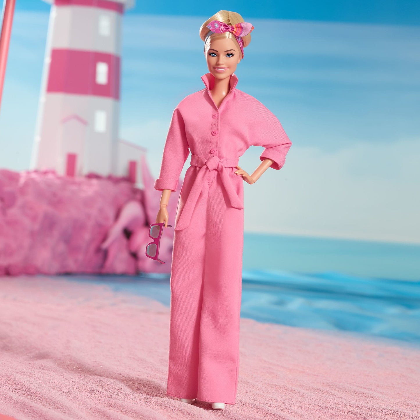 Barbie in Pink Power Jumpsuit – Barbie The Movie - Búp bê Sưu tầm Chính hãng Mattel - Hình ảnh bổ sung 6